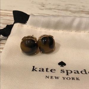 Authentic Kate Spade Tortoise Gumdrop Earrings